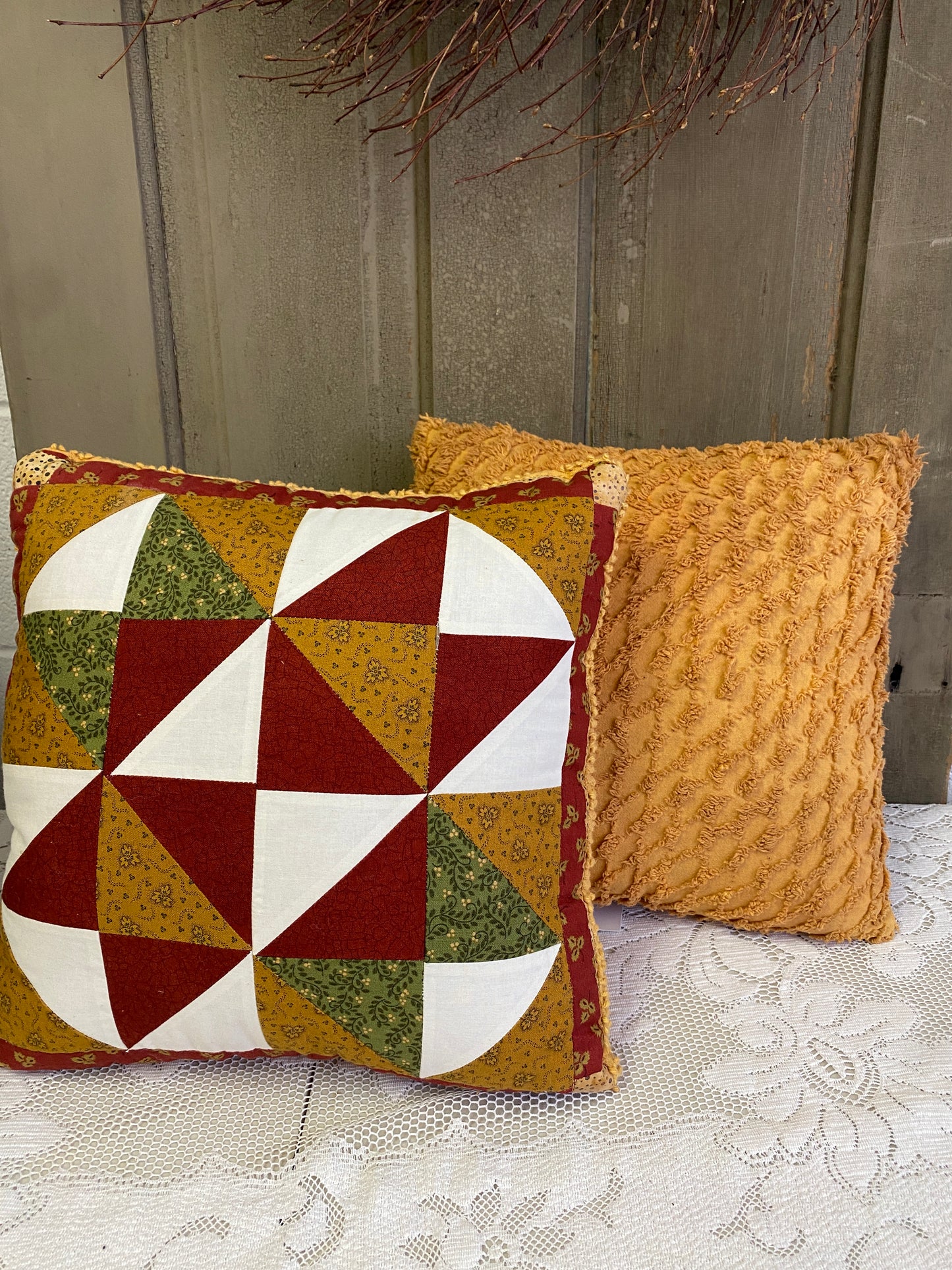 GOLD QUILT PILLOW