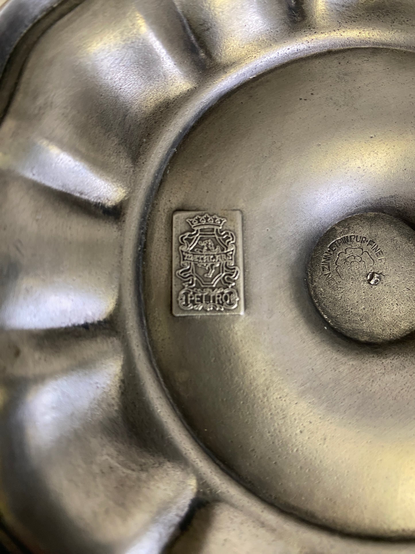 PEWTER PEDESTAL DISH
