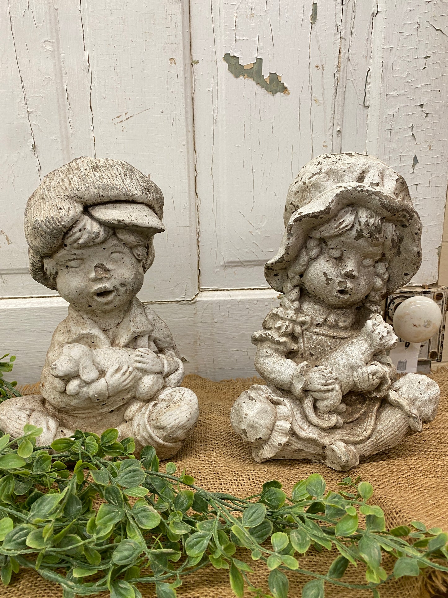 CONCRETE BOY WITH DOG