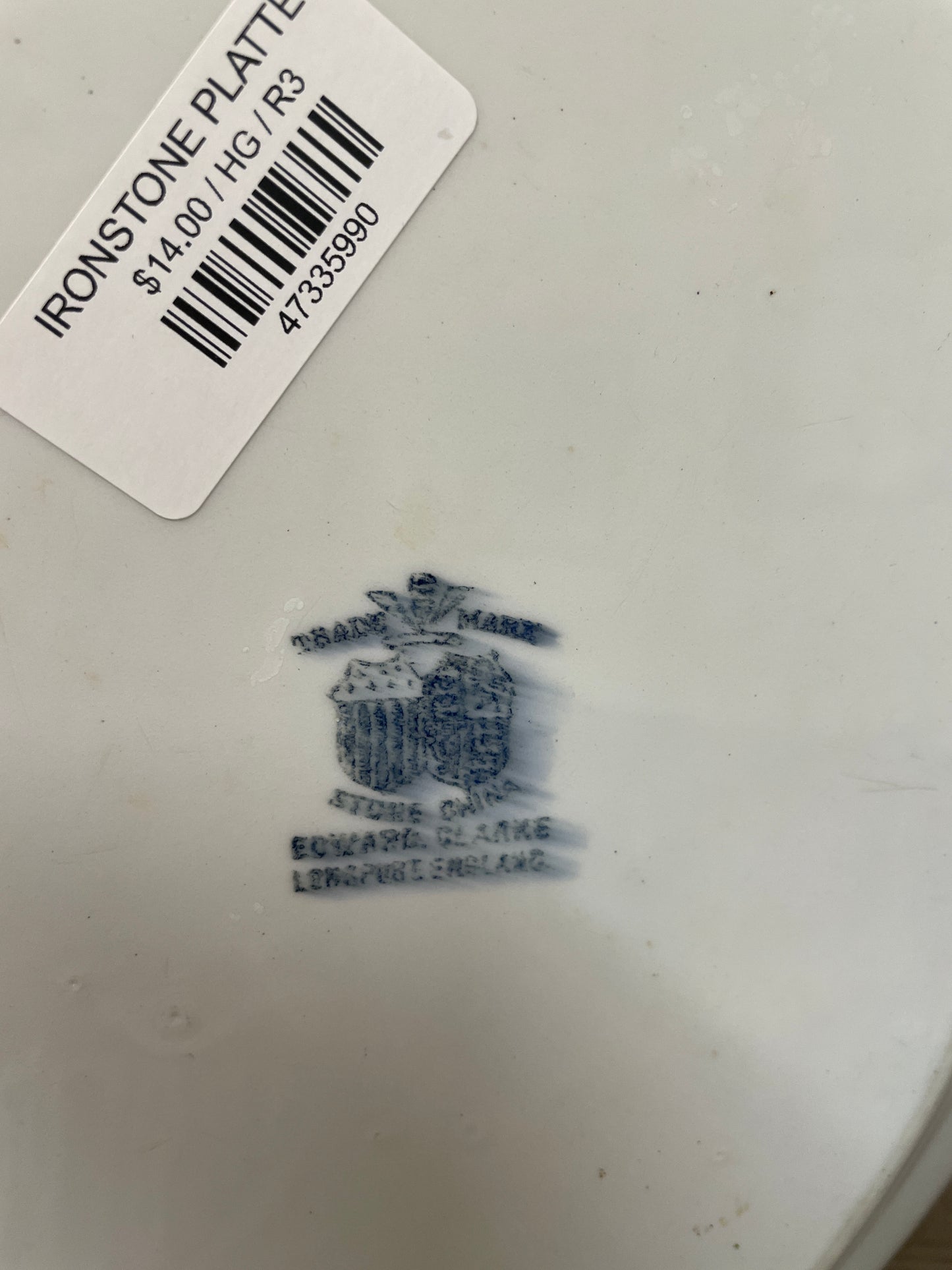 IRONSTONE PLATTER