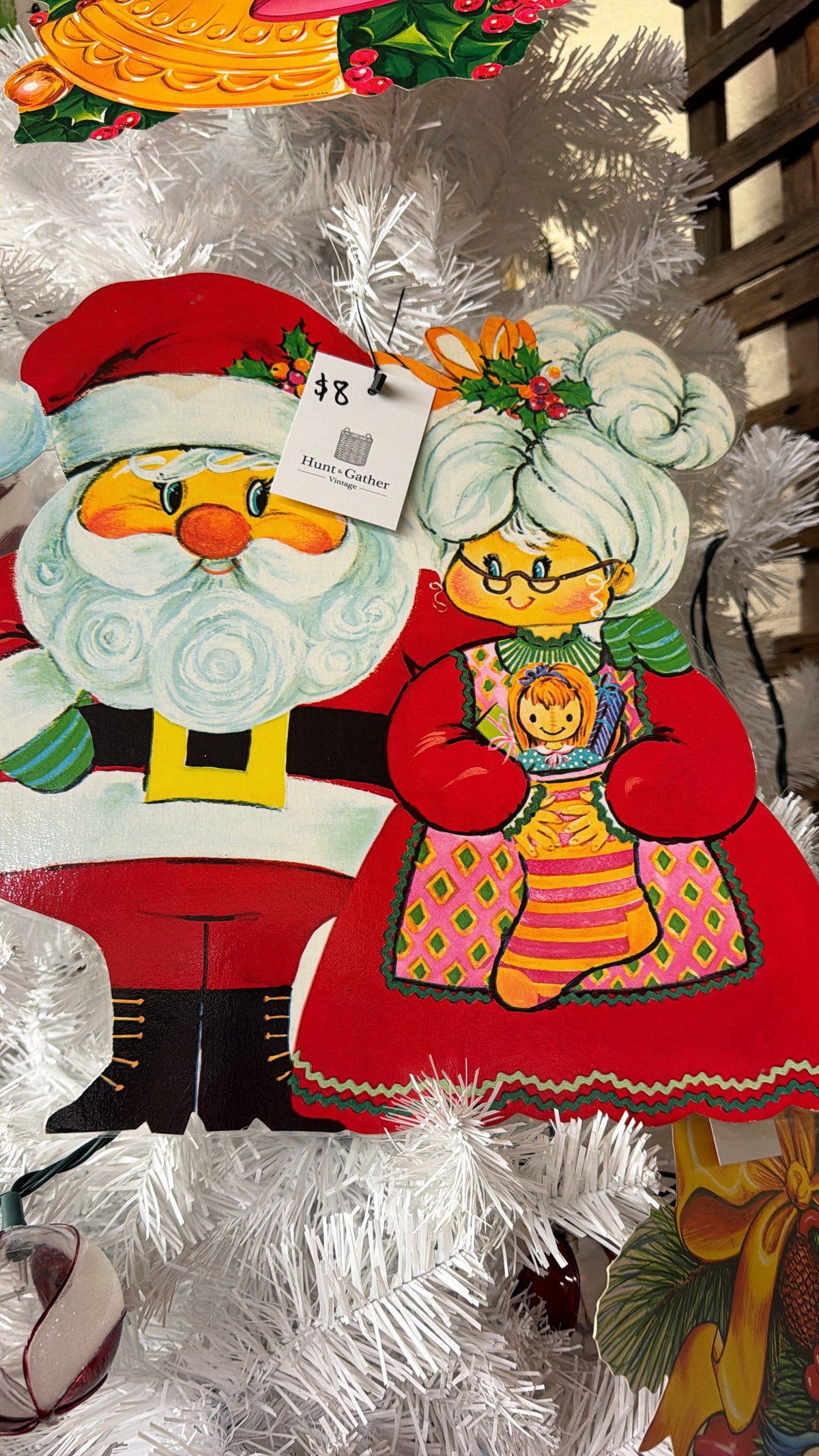 Santa/Mrs. Claus die cut