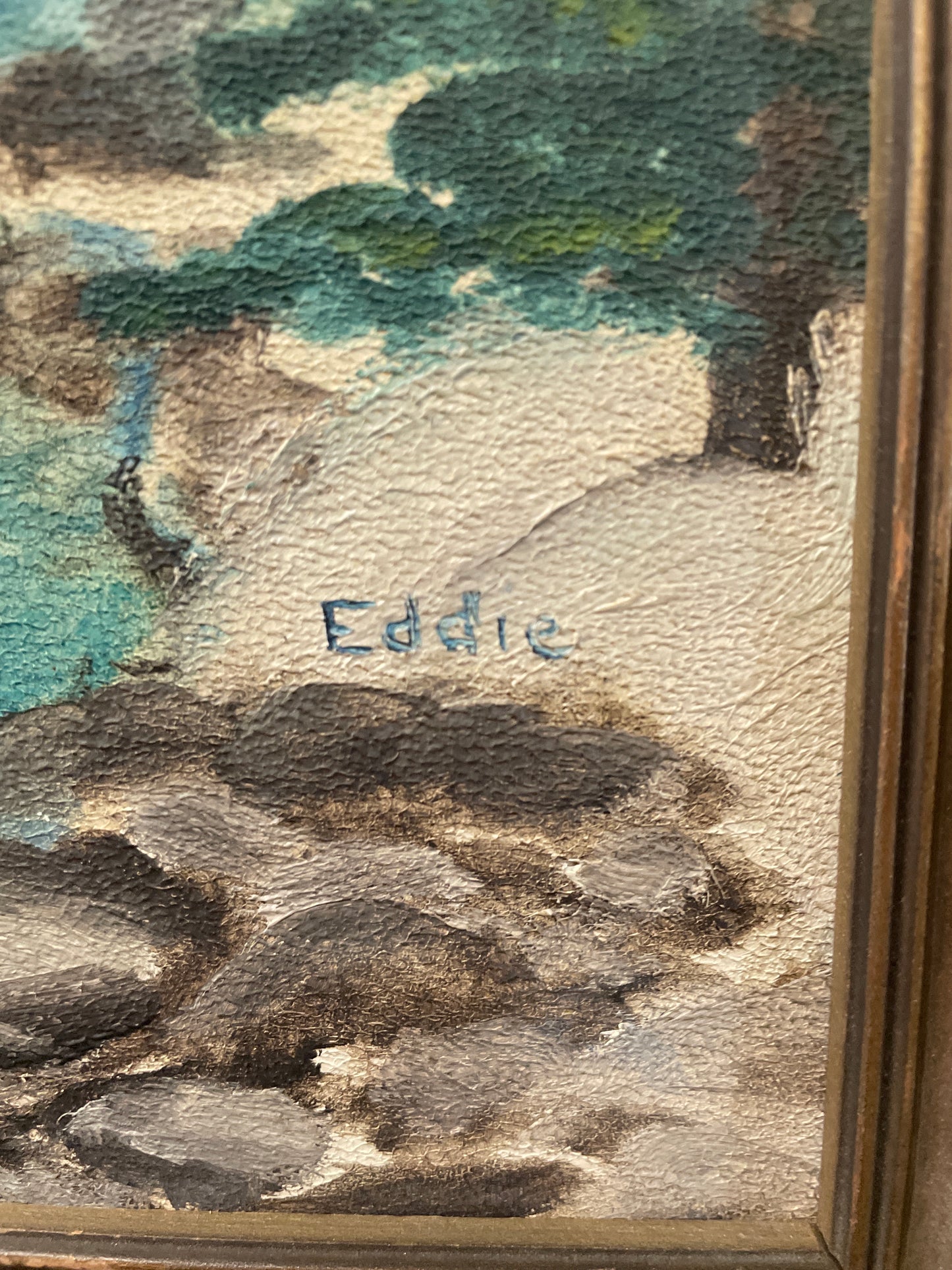 ORIGINAL ART - PAINTING BY EDDIE