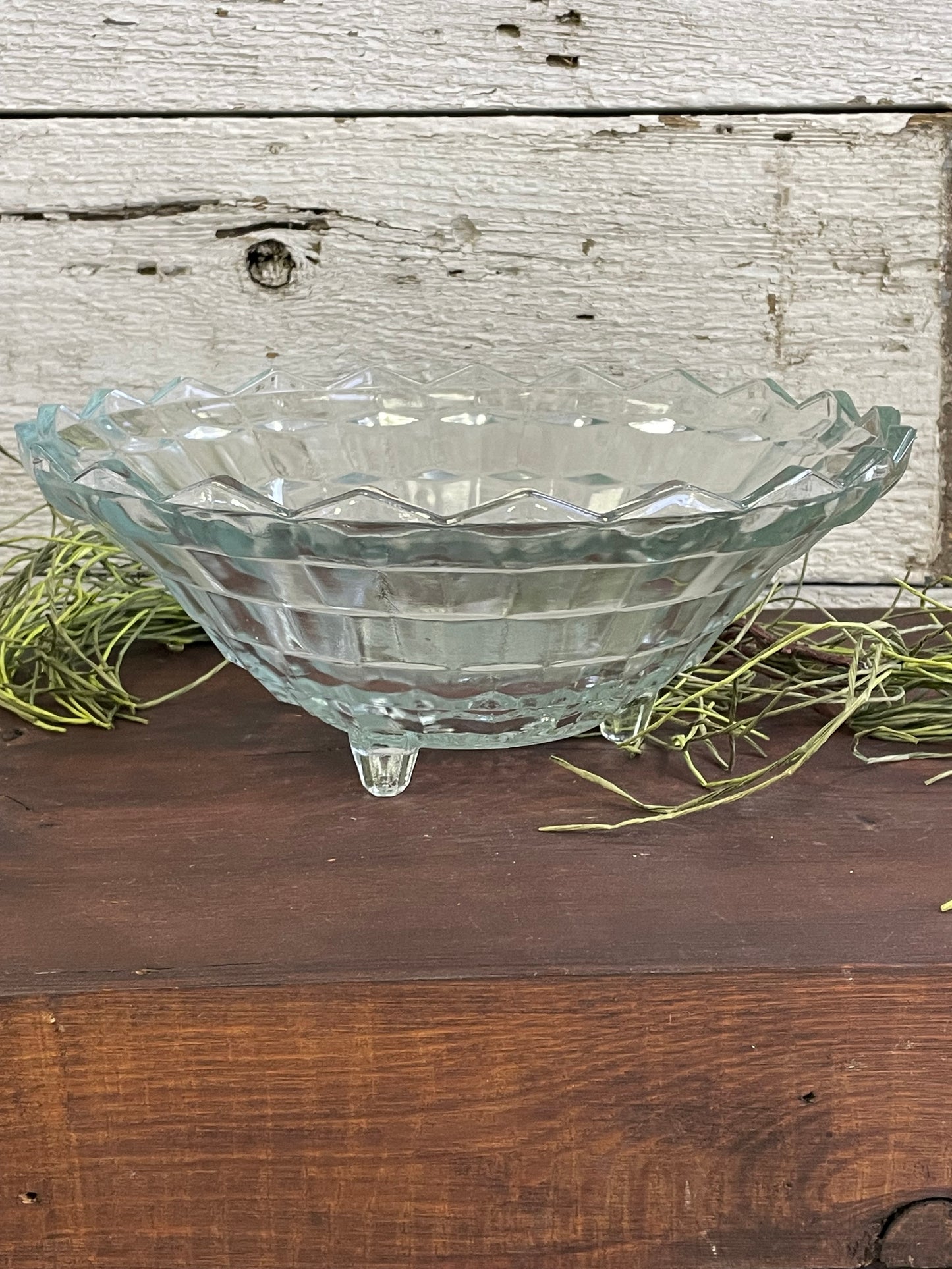 FOSTORIA AMERICAN GLASS SERVING BOWL