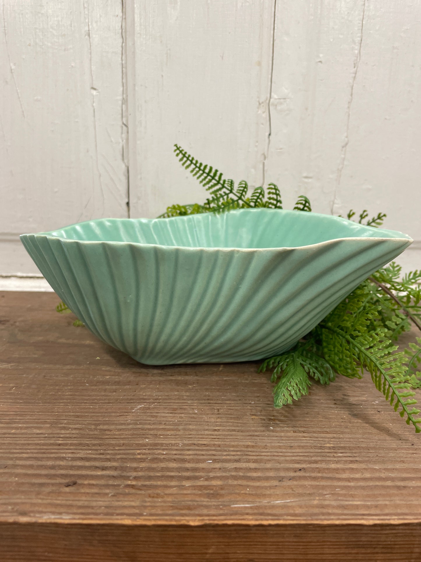 SHAWNEE POTTERY GREEN DISH