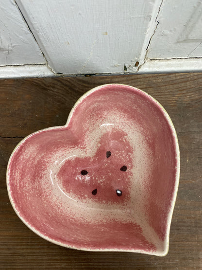 WATERMELON HEART SHAPED BOWL