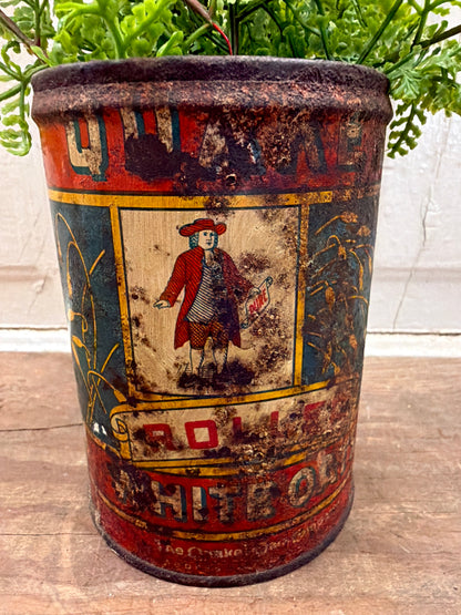 1930 QUAKER OATS TIN