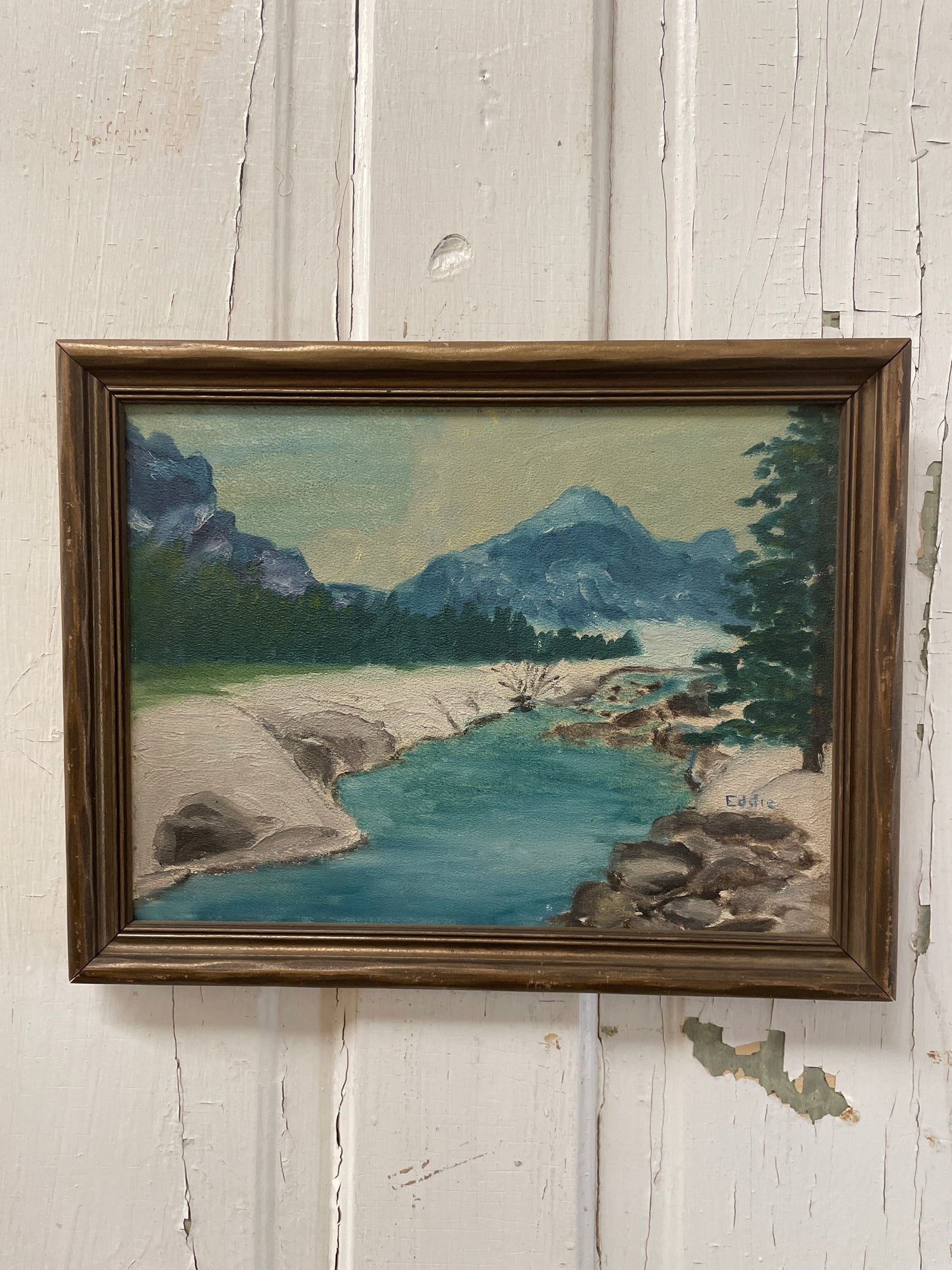 ORIGINAL ART - PAINTING BY EDDIE