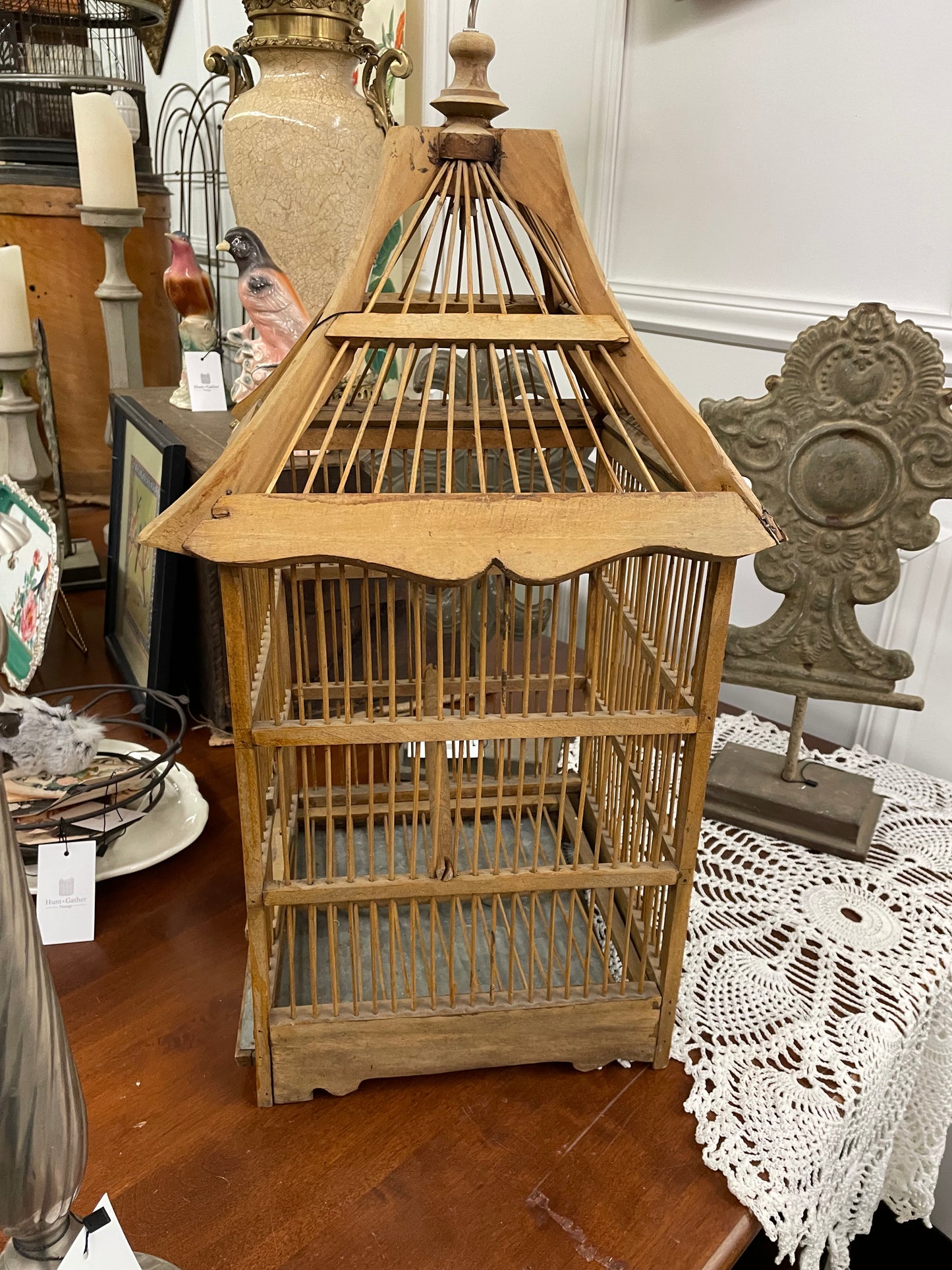 WOOD BIRDCAGE