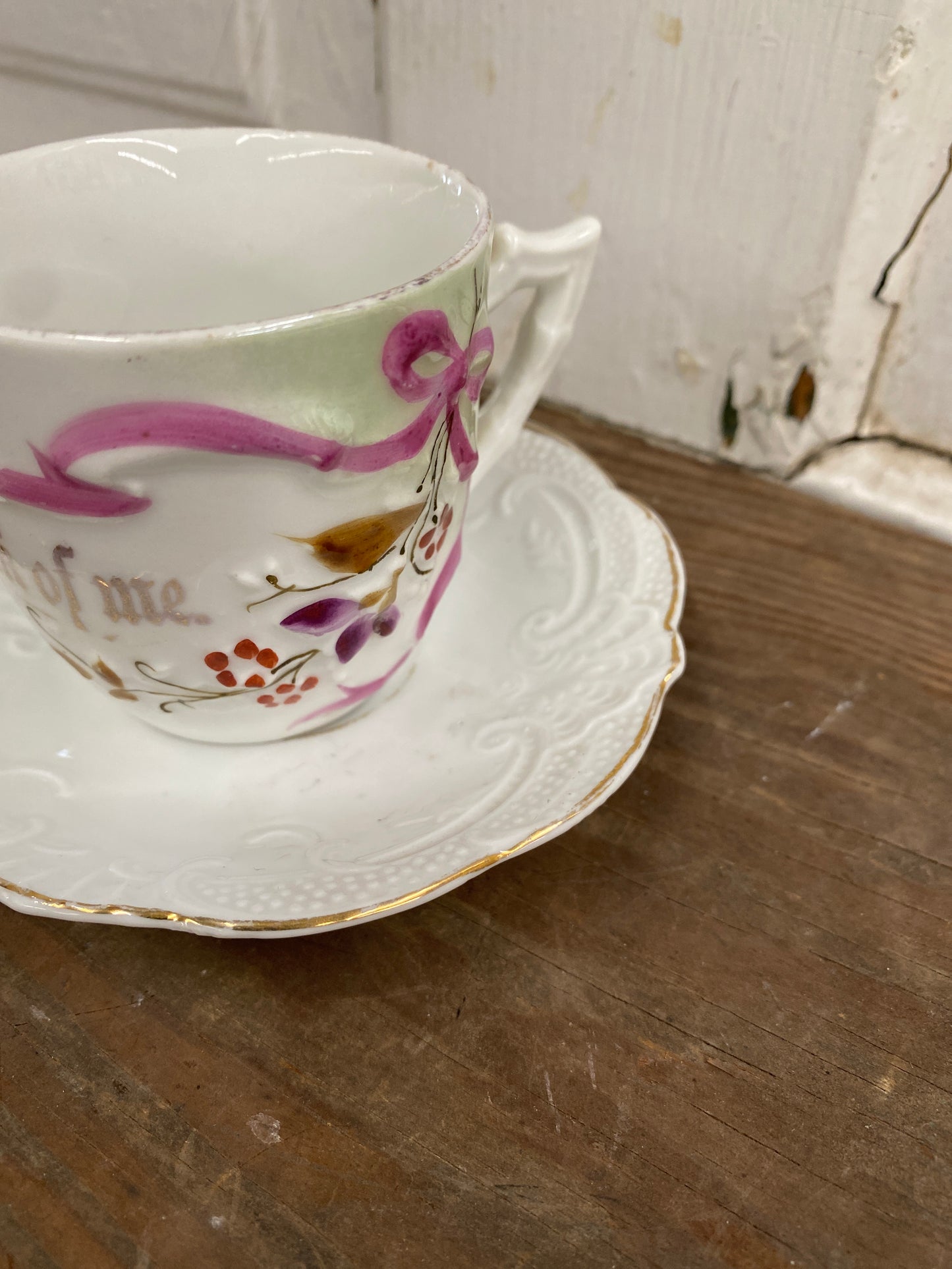 THINK OF ME CUP & SAUCER