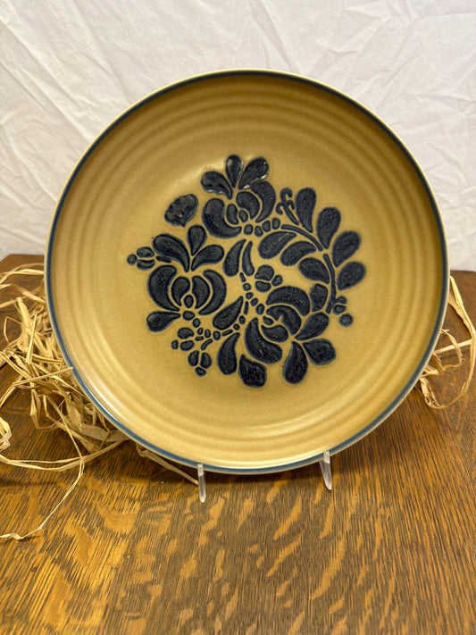 Folk art dinner plate