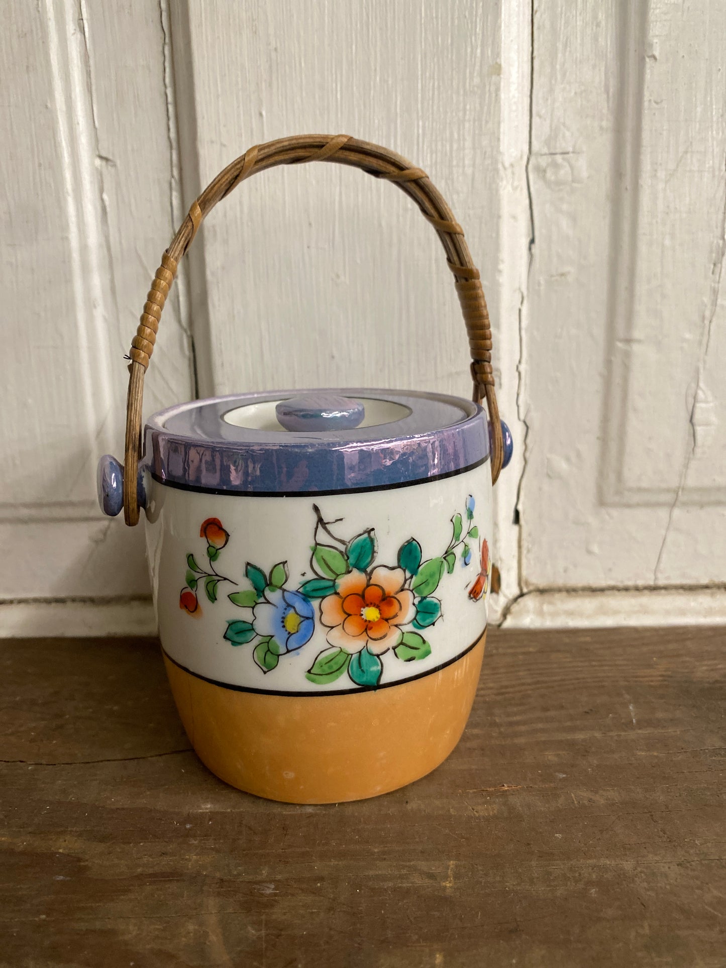 LUSTERWARE BISCUIT JAR JAPAN