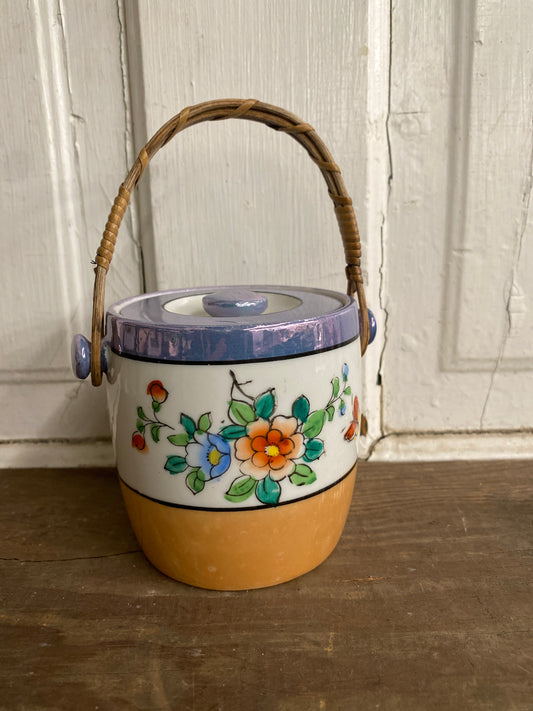 LUSTERWARE BISCUIT JAR JAPAN