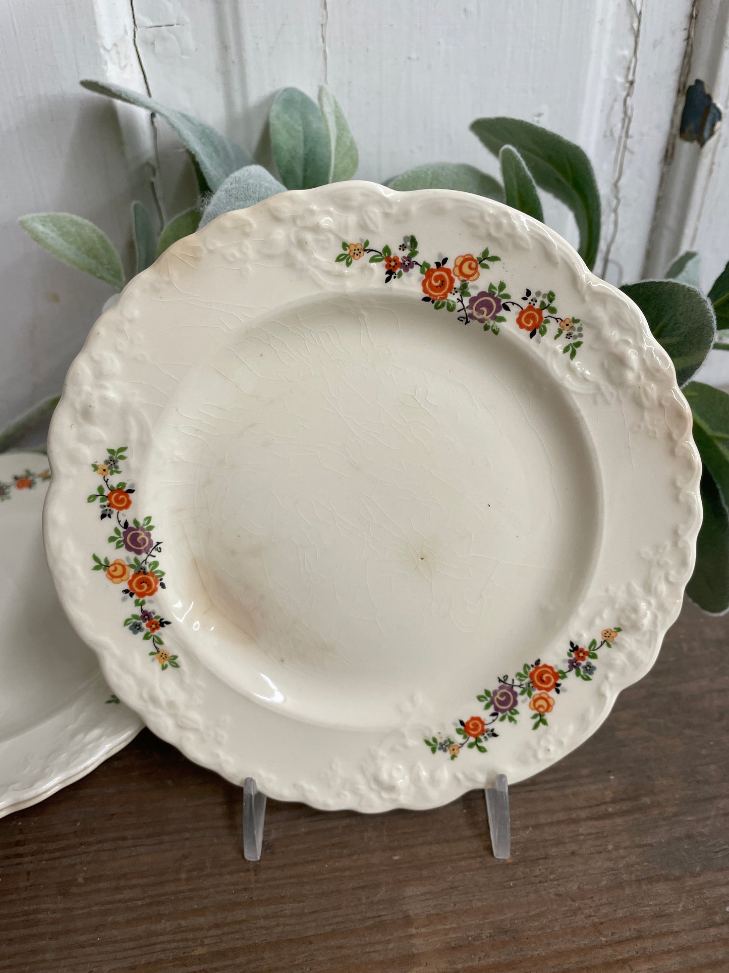 FLORAL DESSERT PLATE