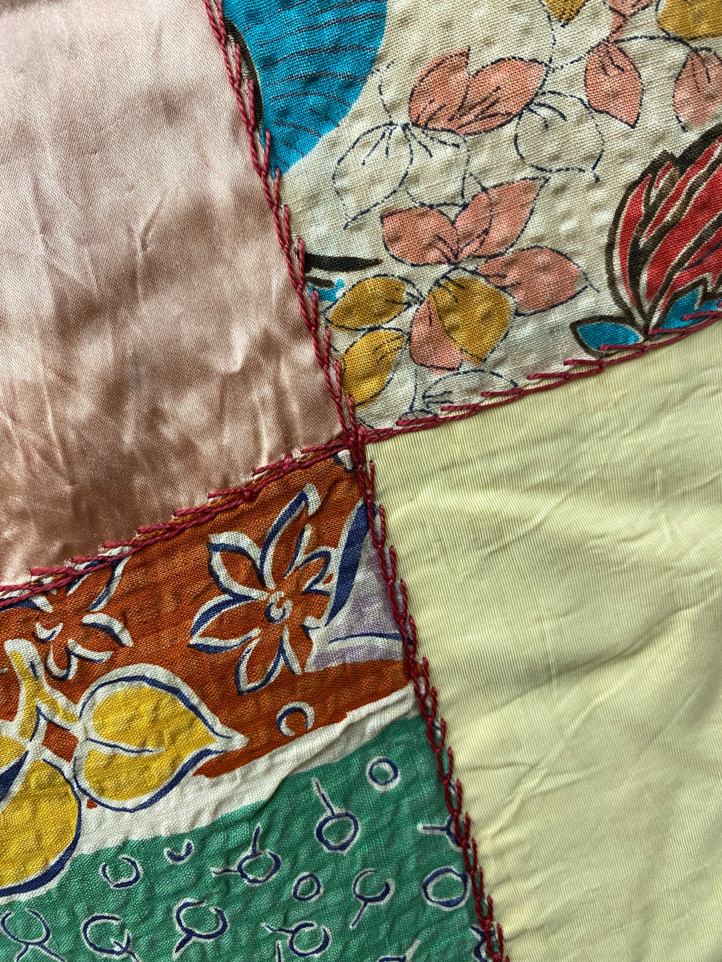 SILK COTTON PATCHWORK QUILT