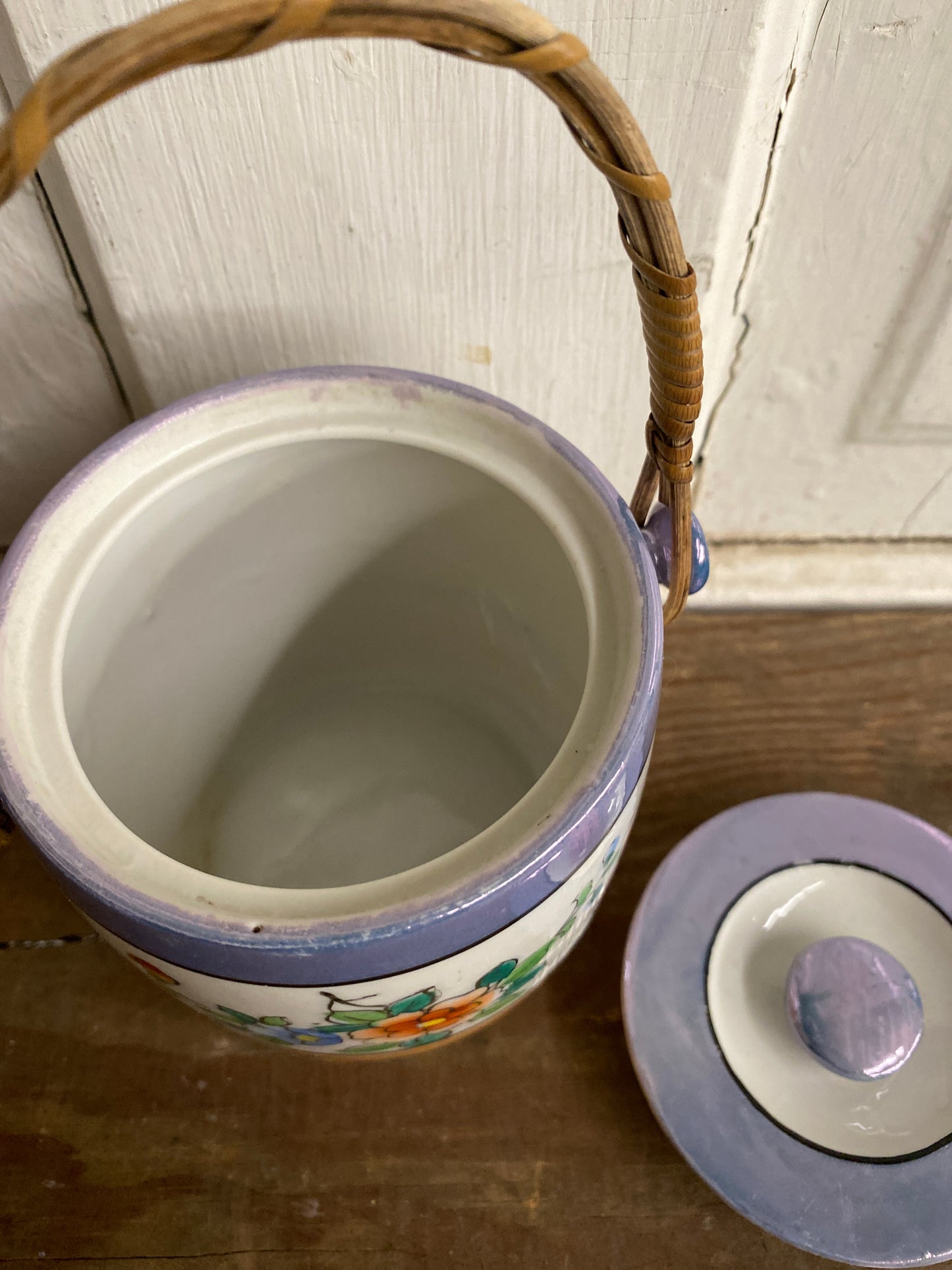 LUSTERWARE BISCUIT JAR JAPAN