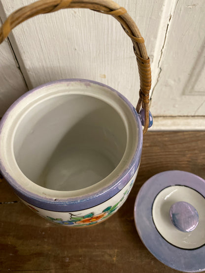 LUSTERWARE BISCUIT JAR JAPAN