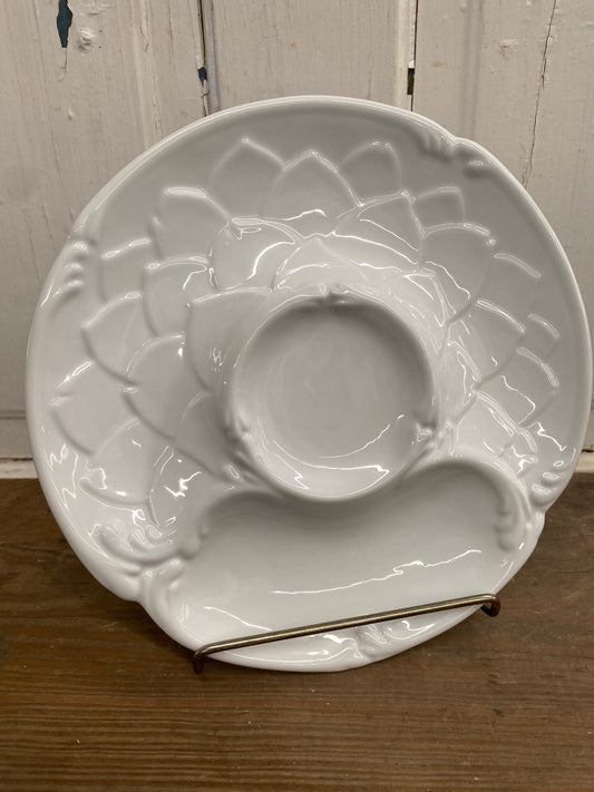 ARTICHOKE PLATE - WHITE
