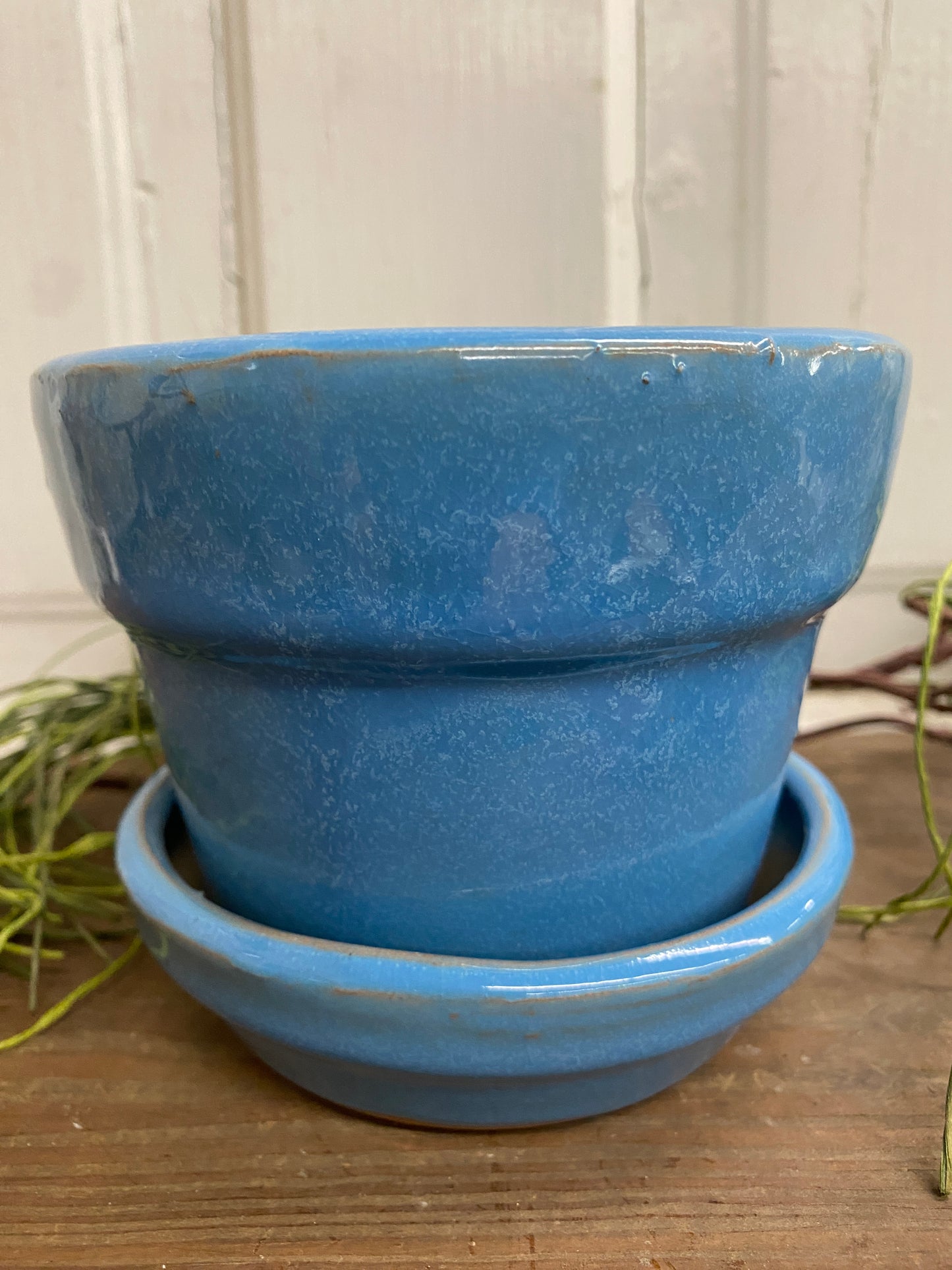 BLUE FLOWER POT