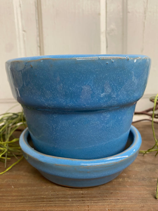 BLUE FLOWER POT