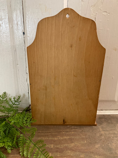 FOLK ART MAIL HOLDER