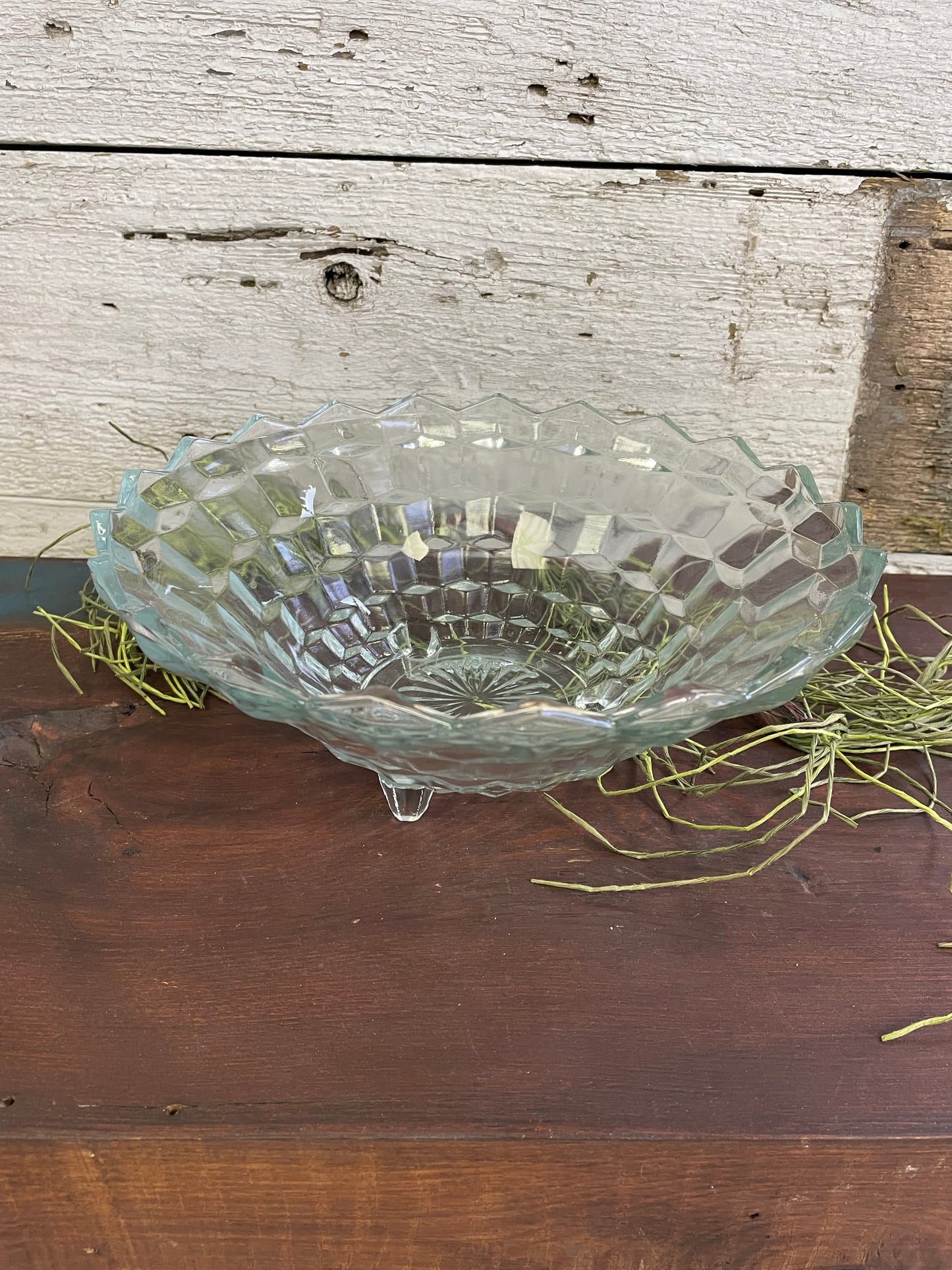 FOSTORIA AMERICAN GLASS SERVING BOWL