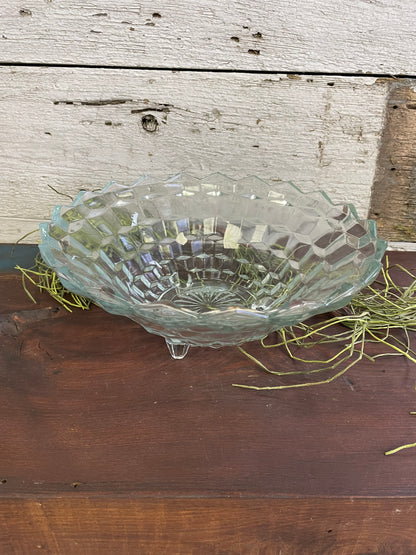 FOSTORIA AMERICAN GLASS SERVING BOWL