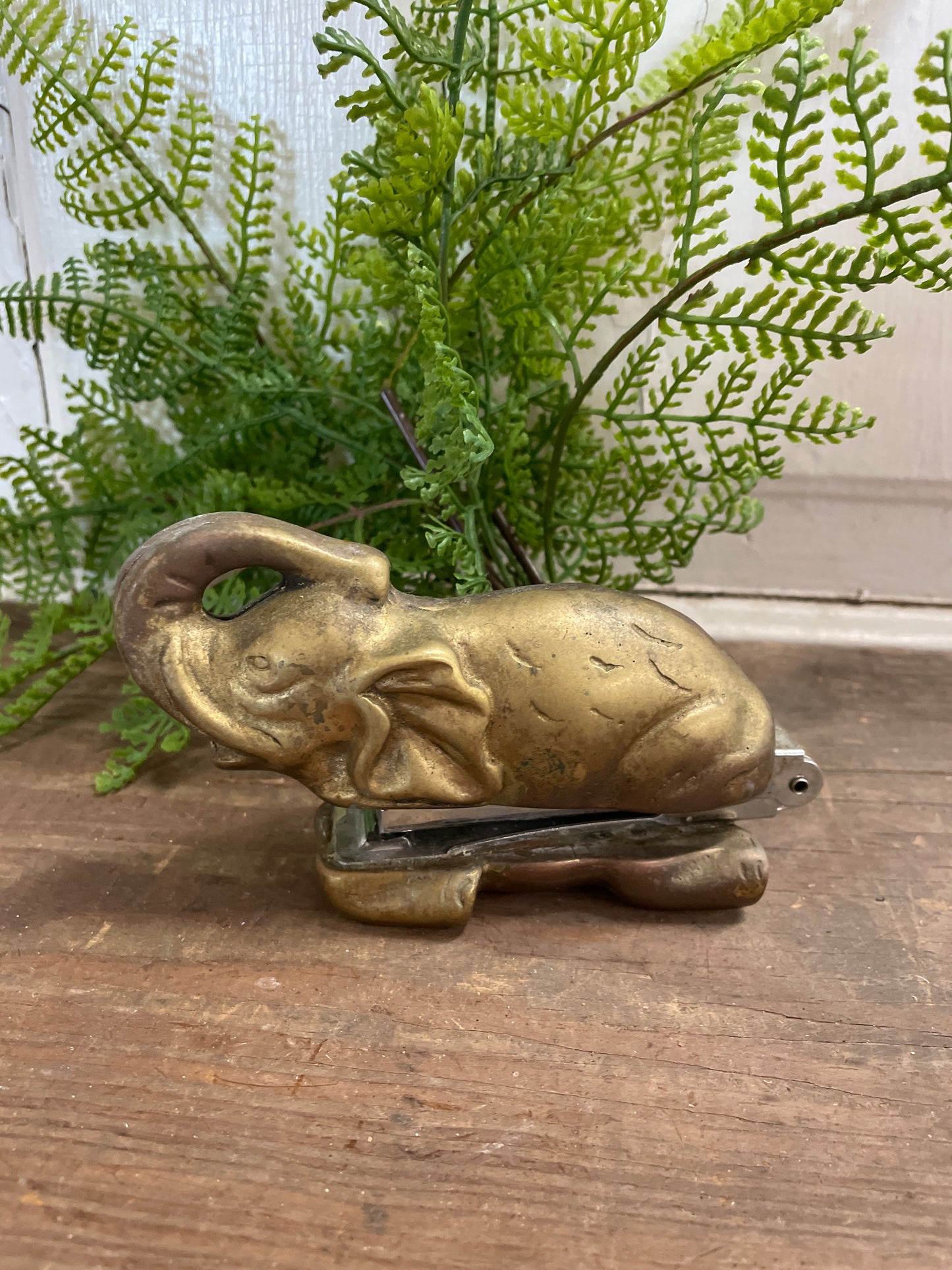 BRASS ELEPHANT STAPLER