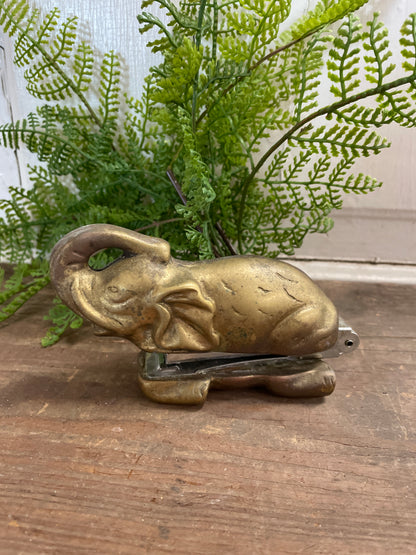 BRASS ELEPHANT STAPLER