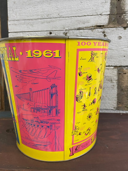 METAL KANSAS WASTEBASKET