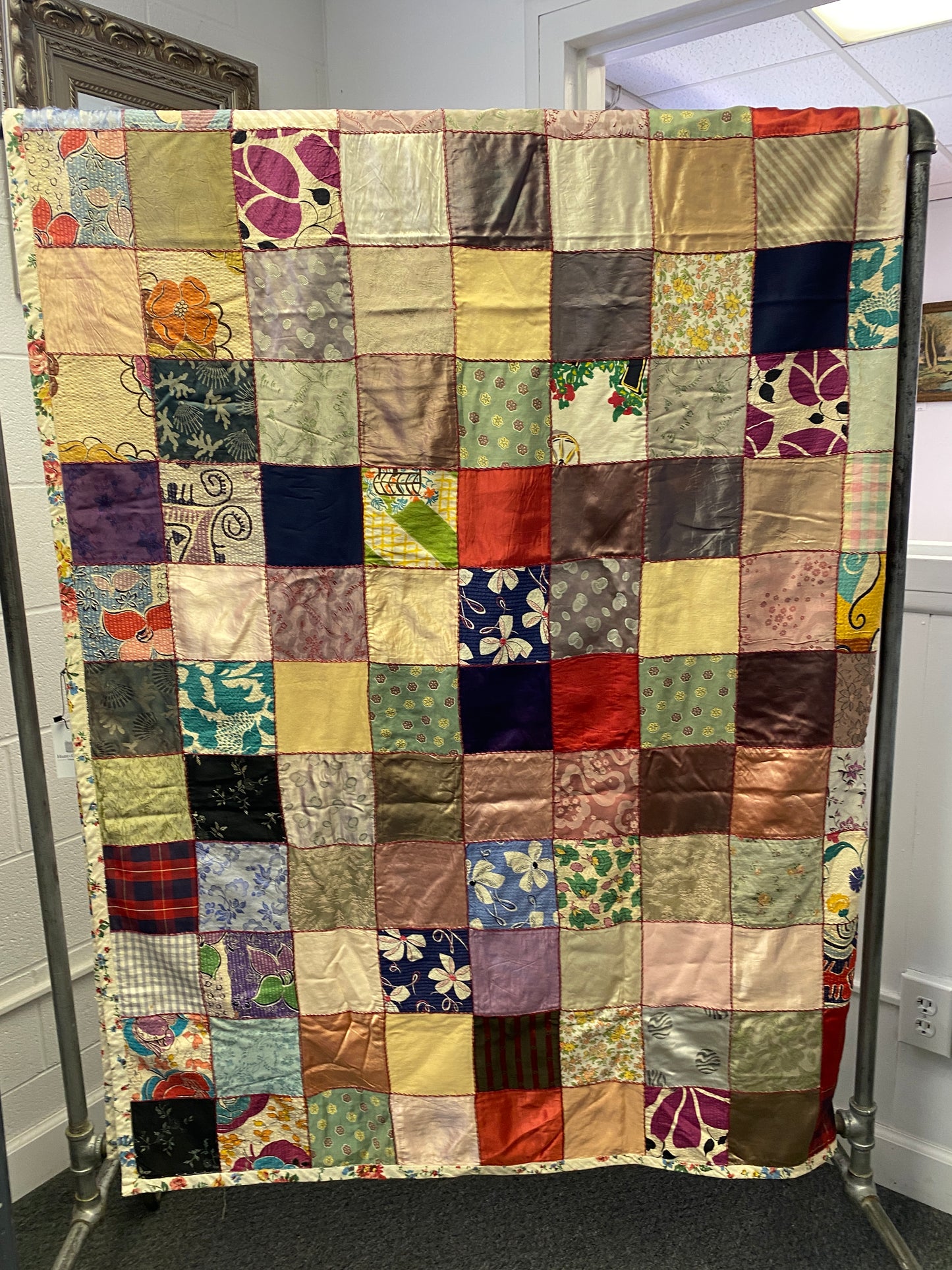 SILK COTTON PATCHWORK QUILT