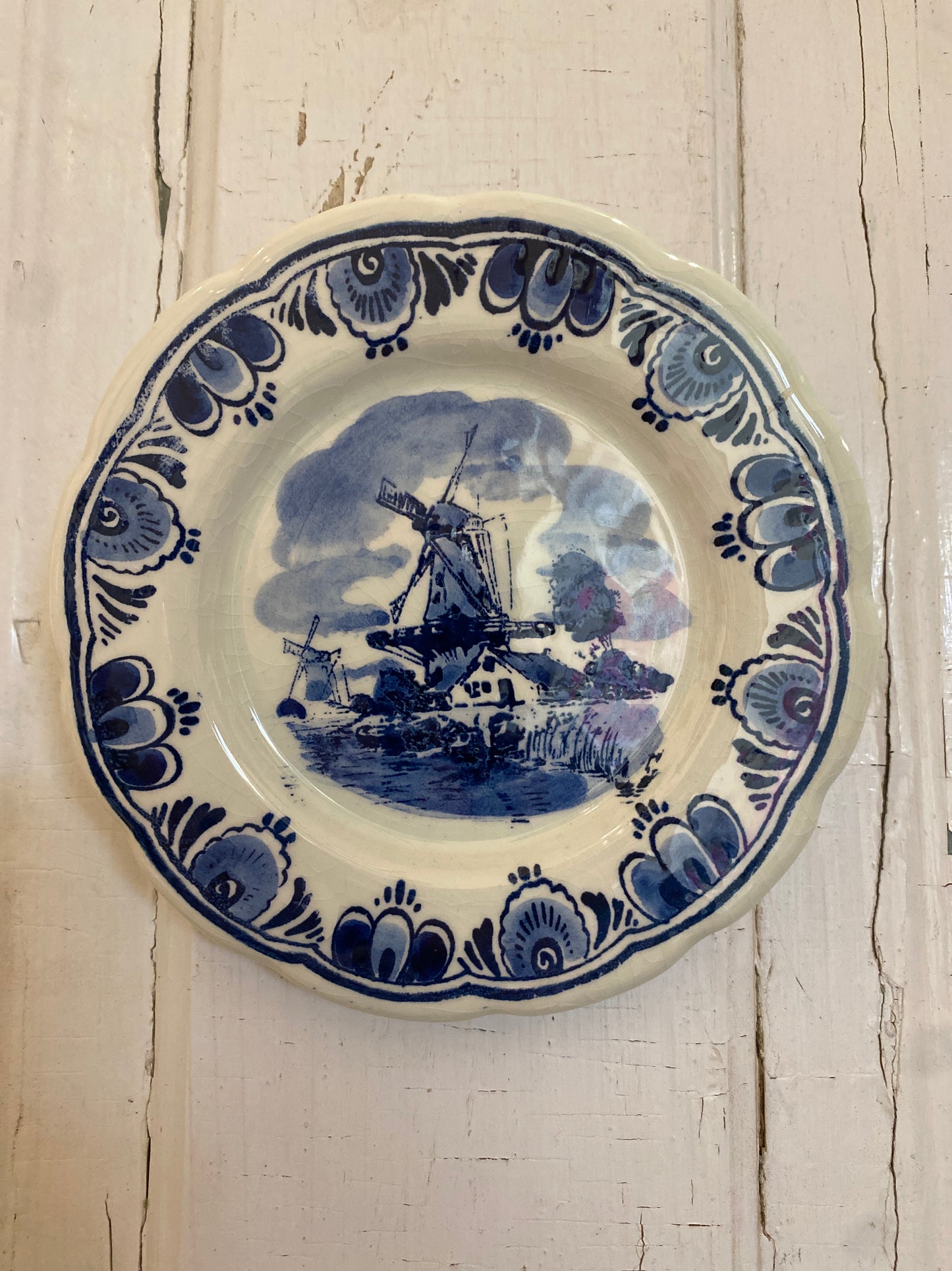 BLUE DELFT WINDMILL PLATE