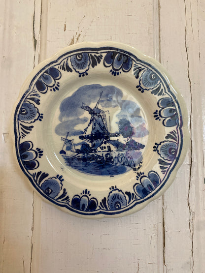 BLUE DELFT WINDMILL PLATE