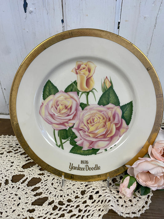GORHAM ROSE PLATE - YANKEE DOODLE 1976