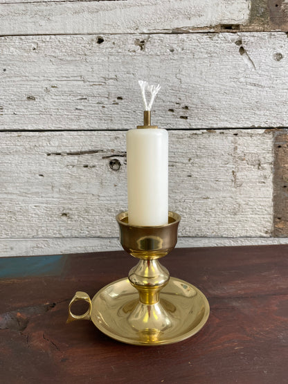 BRASS TAPER CHAMBERSTICK