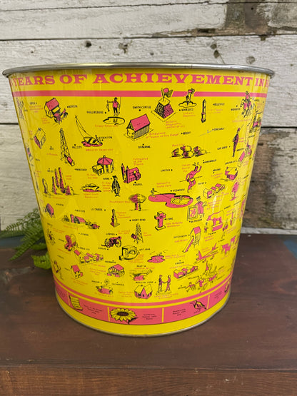 METAL KANSAS WASTEBASKET