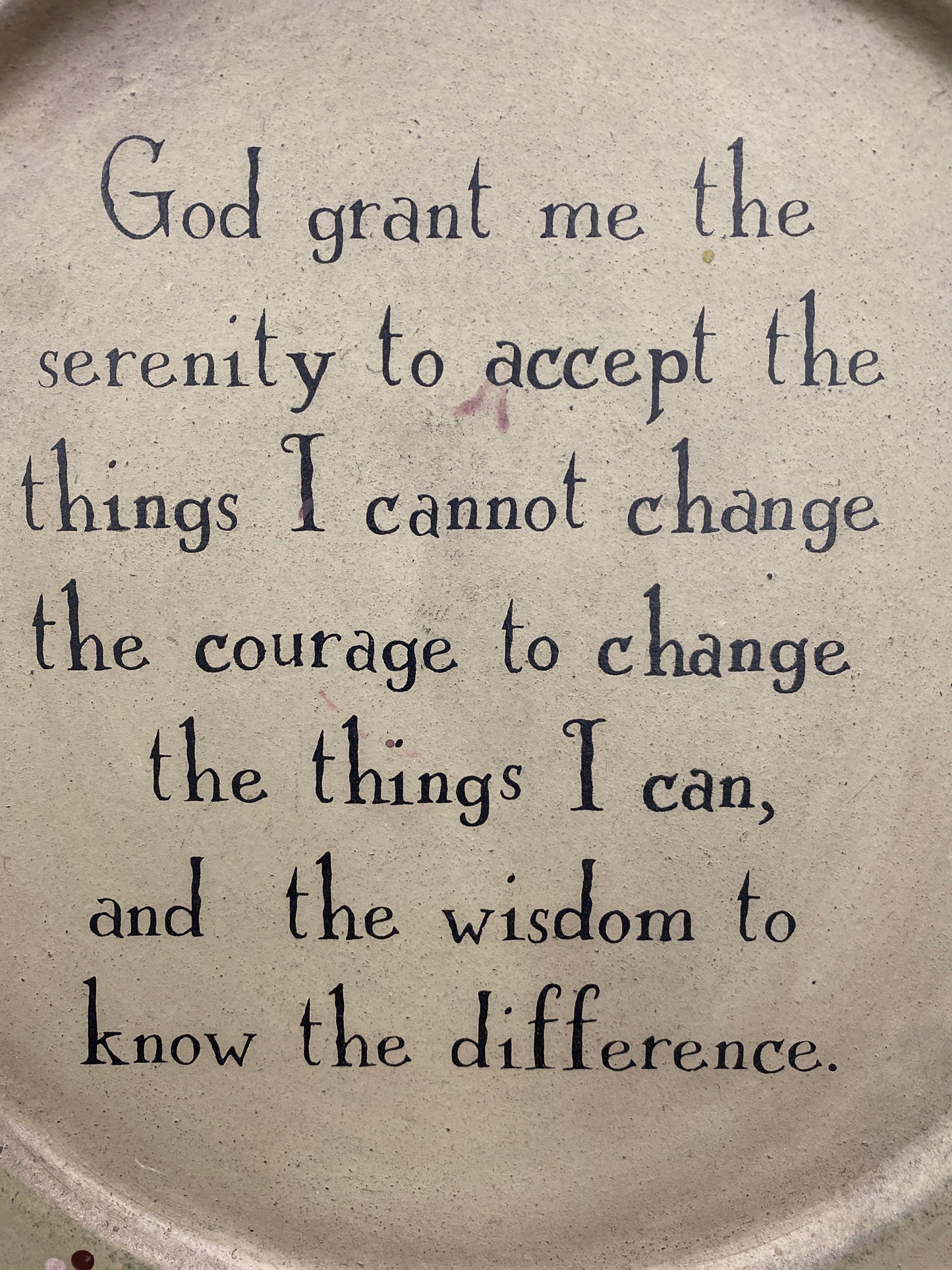 SERENITY PLATE