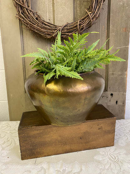 LARGE BRASS POT