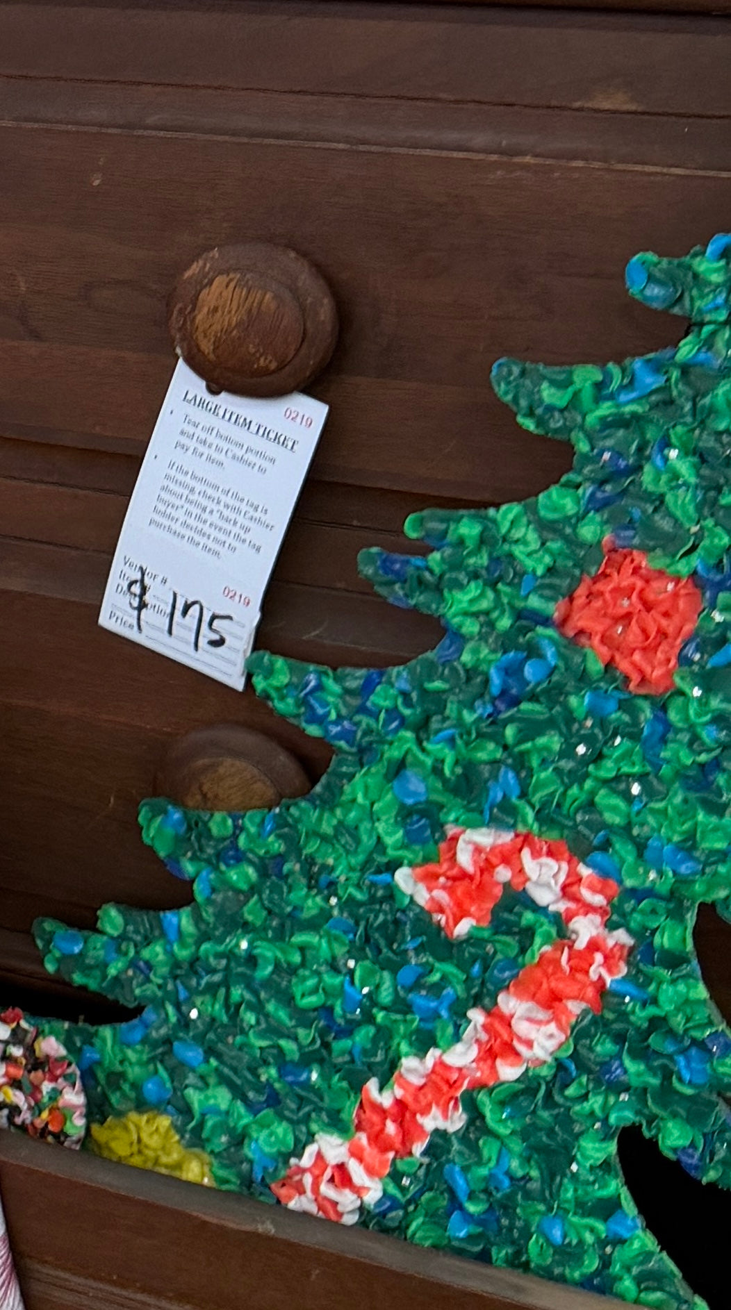 melted plastic tree