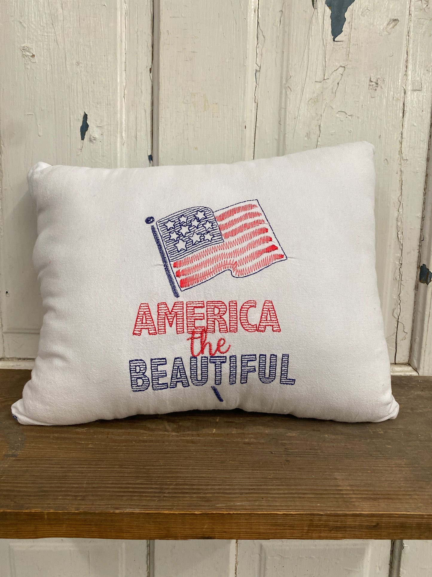 AMERICA THE BEAUTIFUL PILLOW