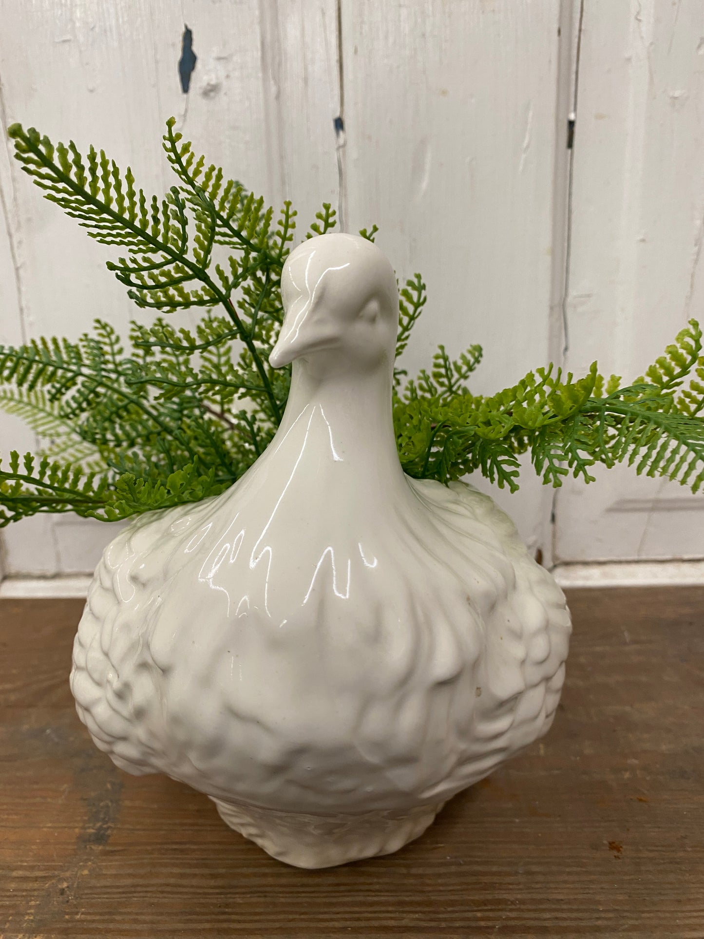 WHITE BIRD PLANTER
