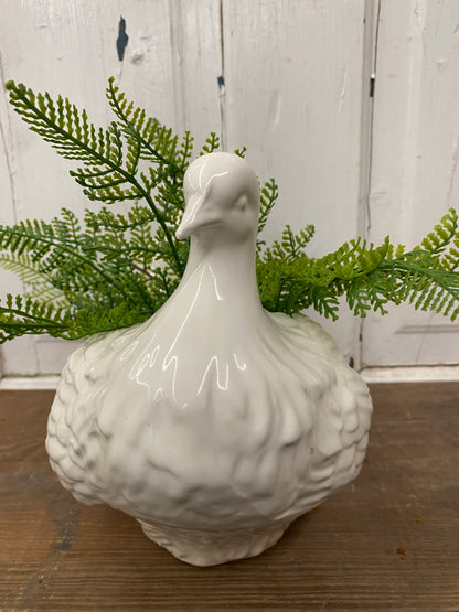 WHITE BIRD PLANTER
