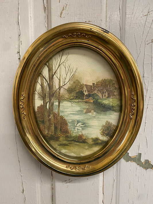 SWAN OVAL PICTURE
