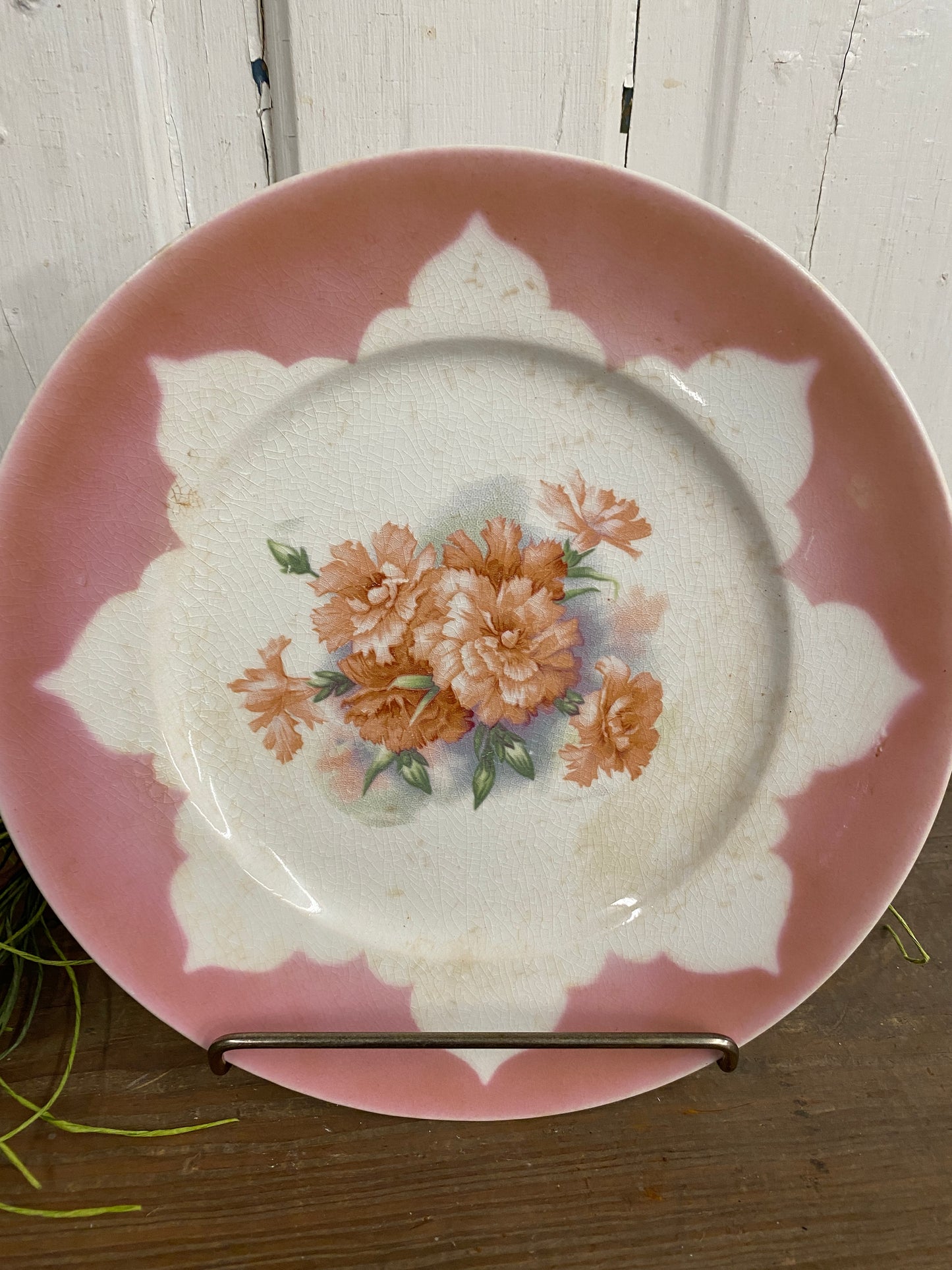PINK FLORAL PLATE