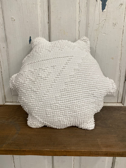 POLKA DOT FLOWER PILLOW