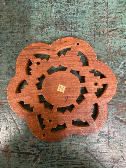 WOOD CARVED TRIVET