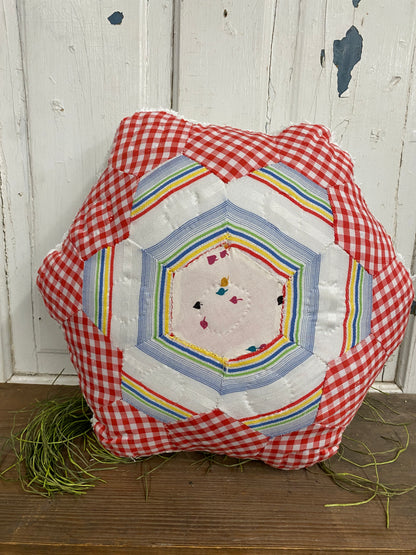 RED GINGHAM FLOWER