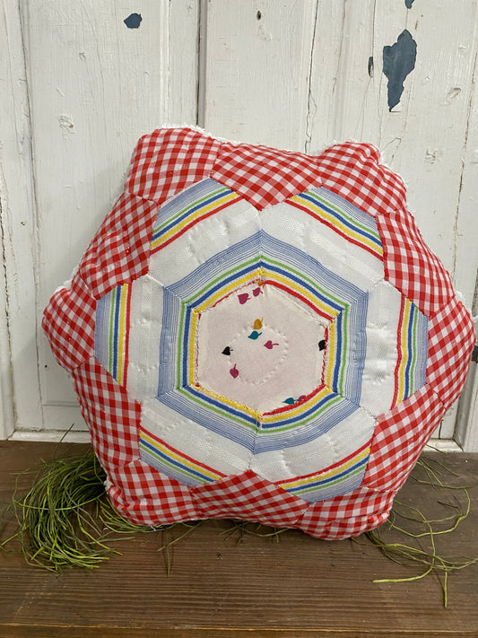 RED GINGHAM FLOWER