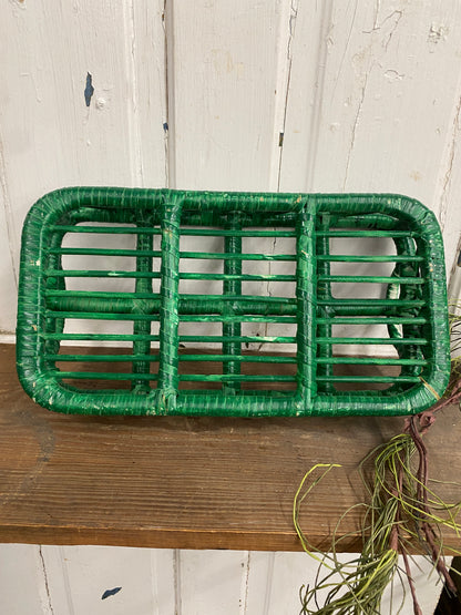 RATTAN BEVERAGE CADDY