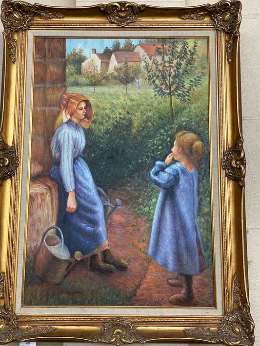 PAINTING WOMAN AND CHILD