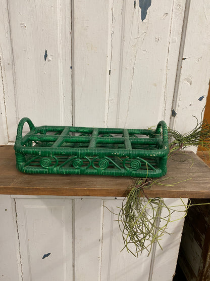 RATTAN BEVERAGE CADDY